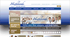 Desktop Screenshot of highlandsmedcenter.com